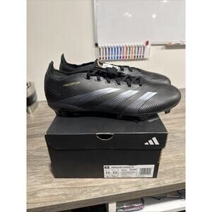Adidas Predator League FG Soccer Cleats Men Size 11 Black / Carbon /Gold